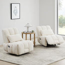 WATSON & WHITELY OVERSIZED POWER RECLINER CHAIR FOR ADULTS - CREAM - Like New