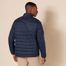 AMAZON ESSENTIALS MENS LIGHTWEIGHT PACKABLE PUFFER JACKET - COLLEGIATE NAVY 5XL - Brand New