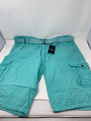BLU ROCK MEN'S DISTRESSED CARGO SHORTS - SIZE: MEN 42 - MINT - Like New
