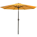 Sunnydaze Outdoor Patio Umbrella Polyester Table Market Umbrella - Gold - Like New