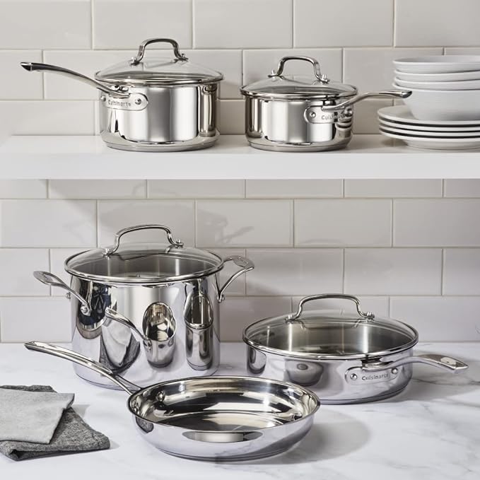Cuisinart 87P-9 Home Gourmet Stainless Steel 9 Pieces Set - Silver - Like New