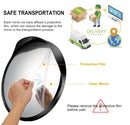 GENERIC 16 CONVEX DRIVEWAY MIRROR, UPGRADE WIDE ANGLE VIEW - BLACK - Like New