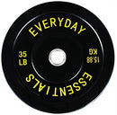 Everyday Essentials Olympic Barbell 2" Rubber Bumper Plate Weight Set 35LBS - Like New