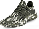 FEETMAT WOMEN'S RUNNING SHOES NON SLIP SNEAKERS - SIZE: 7.5 - CAMOFLAUGE GREEN - Like New
