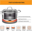 Duxtop Professional Stainless Steel 10PC Pots and Pans Set - Like New