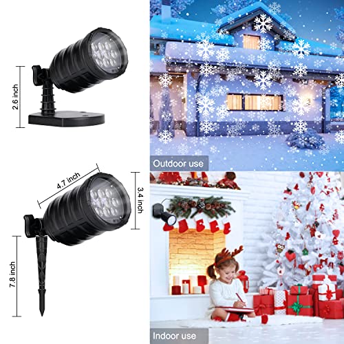 MINETOM Christmas Projector Lights Outdoor LED Snowflake Projector Lights Like New