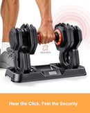 WLR 2026 Upgrade Adjustable Dumbbell Set 25lb/50lb - 1 Hand Quick-Dial, Orange - Like New