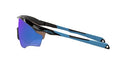 OAKLEY MENS OO9343 M2 XL RECTANGULAR SUNGLASSES - POLISHED BLACK/PRIZM SAPPHIRE - Like New