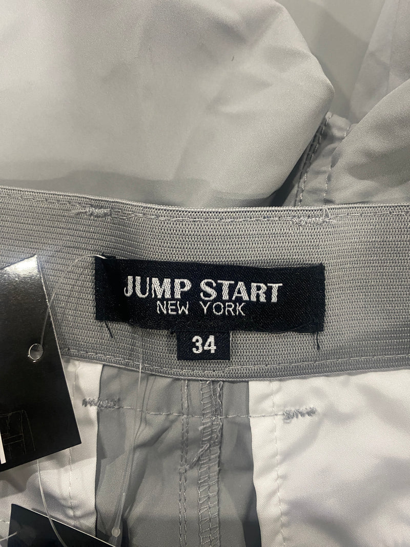 JUMP START NEW YORK SHORTS - SIZE: MEN 34 - GRAY - Brand New