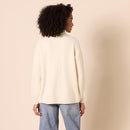 AMAZON ESSENTIALS SWEATERS DRESSY CASUAL MID GAUGE STRETCH HALF ZIP POLO - BEIGE - Like New