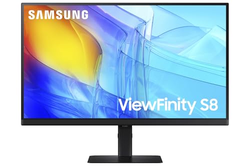 SAMSUNG 27-INCH VIEWFINITY S8 (S80D) 4K UHD HDR10 MONITOR LS27D802EANXGO - BLACK - Like New