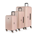 SWISSGEAR WANDERLUST PRO LIGHTWEIGHT HARDSIDE LUGGAGE 3-PIECE SET - PINK - Like New