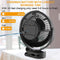 KOONIE 10000MAH BATTERY OPERATED MISTING FAN WITH CLIP, 8-INCH MIST - BLACK New