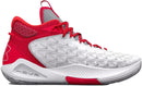 UA HOVR HAVOC 5 CLONE BASKETBALL SHOES 3024979-100 WHITE/RED M11 W12.5 - Like New
