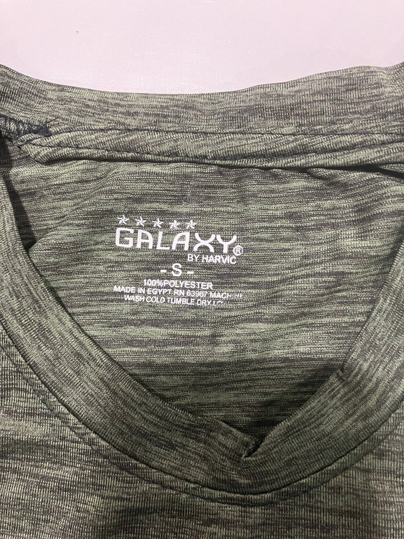 GALAXY BY HARVIC PULLOVER HEATHER KNIT SHIRT MEN'S - SIZE: S - OLIVE - Brand New