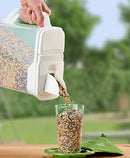 Buddeez 6-Quart Dispenser Pet Food Bird Seed White Large 01206W-BAG - NEW - Brand New