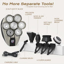 LAJCAEN 7D HEAD SHAVERS FOR BALD MEN, ELECTRIC RAZOR MEN, LED DISPLAY, BLACK - Like New