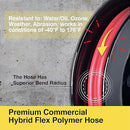 ReelWorks Air Hose Reel Retractable 3/8"x25' Foot Max 300PSI Hybrid - Black/Red Like New