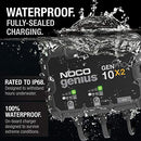 NOCO GENIUS GENPRO10X2 2-BANK 20A 10A/BANK MARINE BATTERY CHARGER - BLACK - Brand New