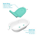 Frida Baby 4-in-1 Grow-with-Me Bath Tub Control Flow Rinser Cup Bath Time Kit - Brand New