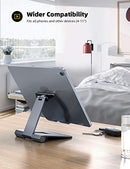 Lamicall Aluminum Metal Adjustable Cell Phone Stand Desk Heavy Duty Metal Gray - Like New