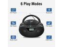 Nextron Portable CD Player Bluetooth Boombox with AM/FM Radio, USB, AUX-in,