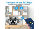 MEGATEK Portable CD Player Boombox with FM Radio, Bluetooth, USB Port, AUX