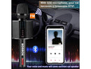 BONAOK Karaoke Microphone, Portable Wireless Bluetooth Karaoke Mic for Adults &