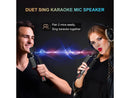 BONAOK Karaoke Microphone, Portable Wireless Bluetooth Karaoke Mic for Adults &