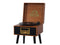 Victor Newbury 8-in-1 Wood Music Center with Chair Height Legs - Mahogany
