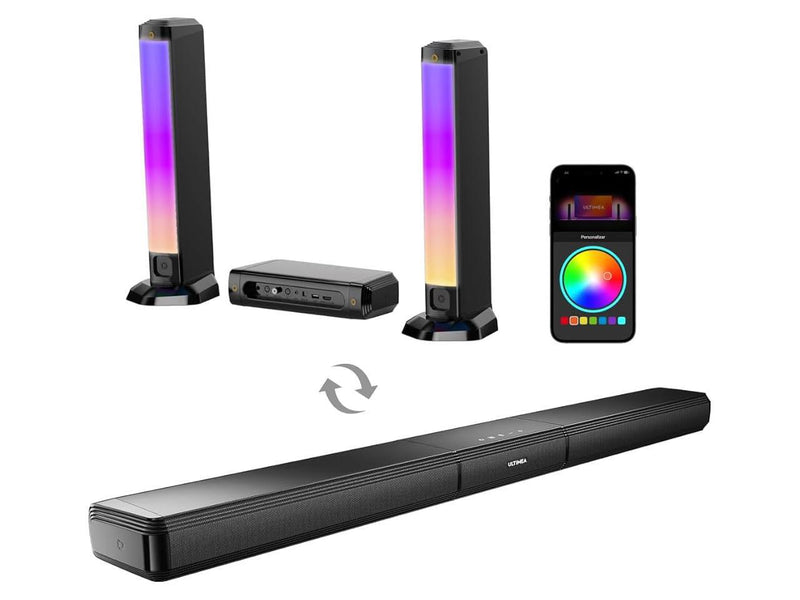 Ultimea Apollo S70 5.0CH Dynamic Lighting Bluetooth Sound Bar Speaker U3700 -