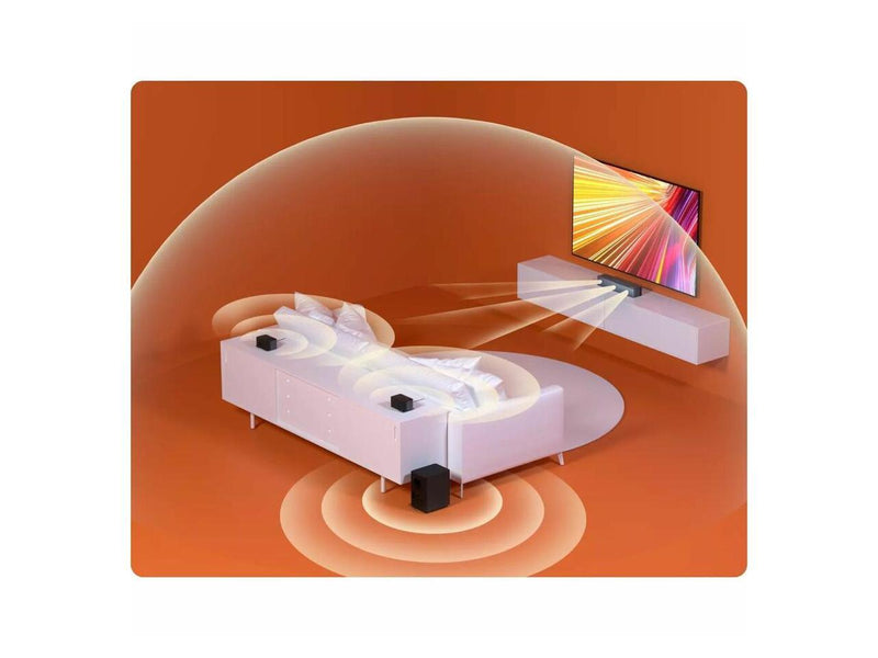 Ultimea Poseidon D60 5.1CH Bluetooth Sound Bar Speaker System with APP Control