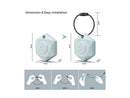 Swissdigital Finder Key Chain, WORKS WITH Apple Find My network, LONG BATTERY