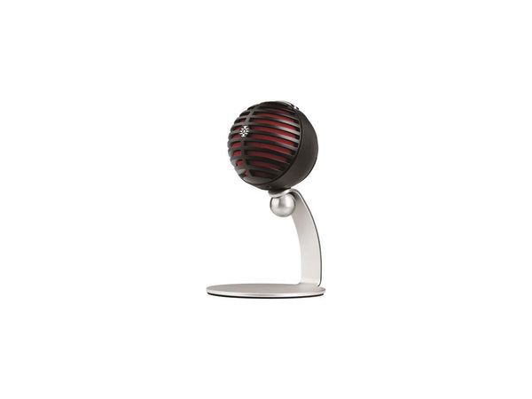 Shure - MV5 USB Condenser Microphone - Black w/ Red
