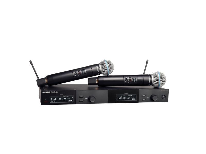 Shure SLXD24D/B58-G58 Wireless System, Frequency Band Version: G58