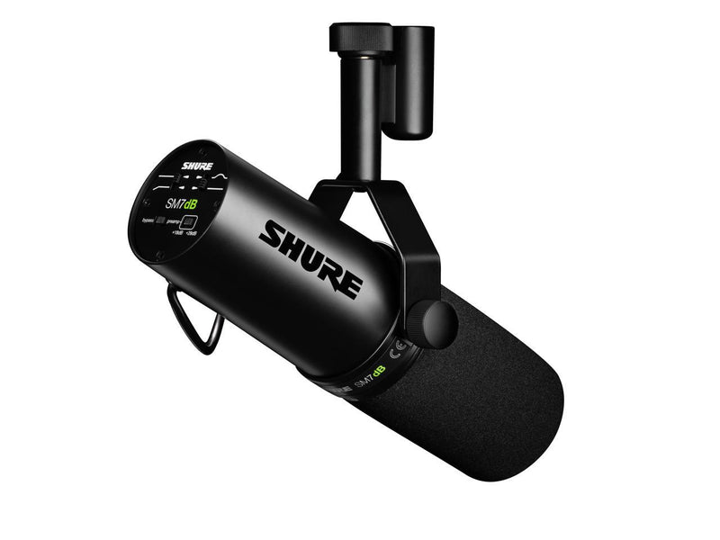 Shure SM7DB Dynamic Vocal Microphone with Built-in Preamp - Black