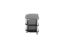 AVF SDC800CM-A up to 42" Chrome Effect / Black Glass Classic - Corner Glass TV
