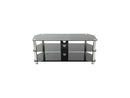 AVF SDC1250CM-A up to 60" Chrome Effect / Black Glass Classic - Corner Glass TV