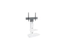 AVF FSL700LUCSWW-A 32 - 65" Satin White / White Glass Lucerne Curved Pedestal TV