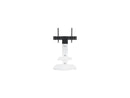 AVF FSL700LUCSWW-A 32 - 65" Satin White / White Glass Lucerne Curved Pedestal TV