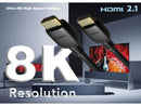 Nippon Labs 8K HDMI2.1 Cable (Anti-Static Bags), 3ft. Supports 8K@60Hz &