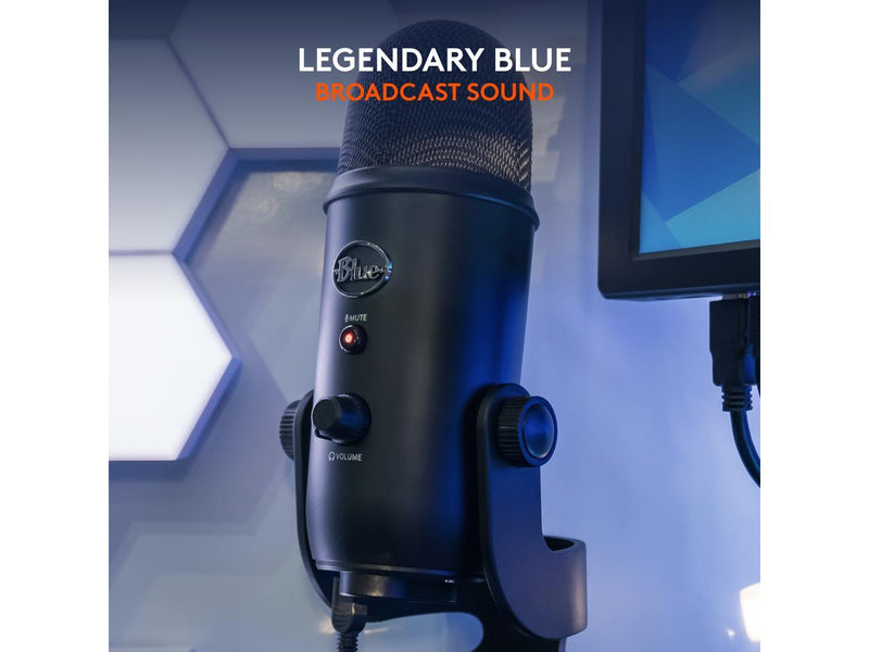 Blue Yeti USB Microphone for PC, Mac, Gaming, Recording, Streaming, Podcasting,