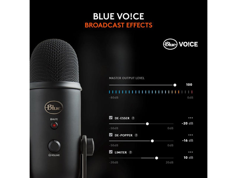 Blue Yeti USB Microphone for PC, Mac, Gaming, Recording, Streaming, Podcasting,