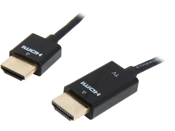 BYTECC HMR-3 Black Ultra Thin HIgh Performance HDMI® Cable with RedMere®
