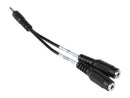 Tripp Lite P318-06N-MFF 6" (x2) 3.5mm 3-Position Female to 3.5mm 4-Position Male