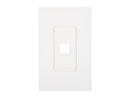 Tripp Lite Single-Gang 1-Port Universal Keystone Wall Plate, Cat5/6/6a, USB,