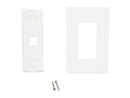 Tripp Lite Single-Gang 1-Port Universal Keystone Wall Plate, Cat5/6/6a, USB,