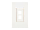 Tripp Lite Single-Gang 2-Port Universal Keystone Wall Plate, Cat5/6/6a, USB,