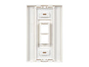 Tripp Lite Single-Gang 2-Port Universal Keystone Wall Plate, Cat5/6/6a, USB,