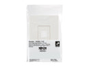 Tripp Lite Single-Gang 2-Port Universal Keystone Wall Plate, Cat5/6/6a, USB,